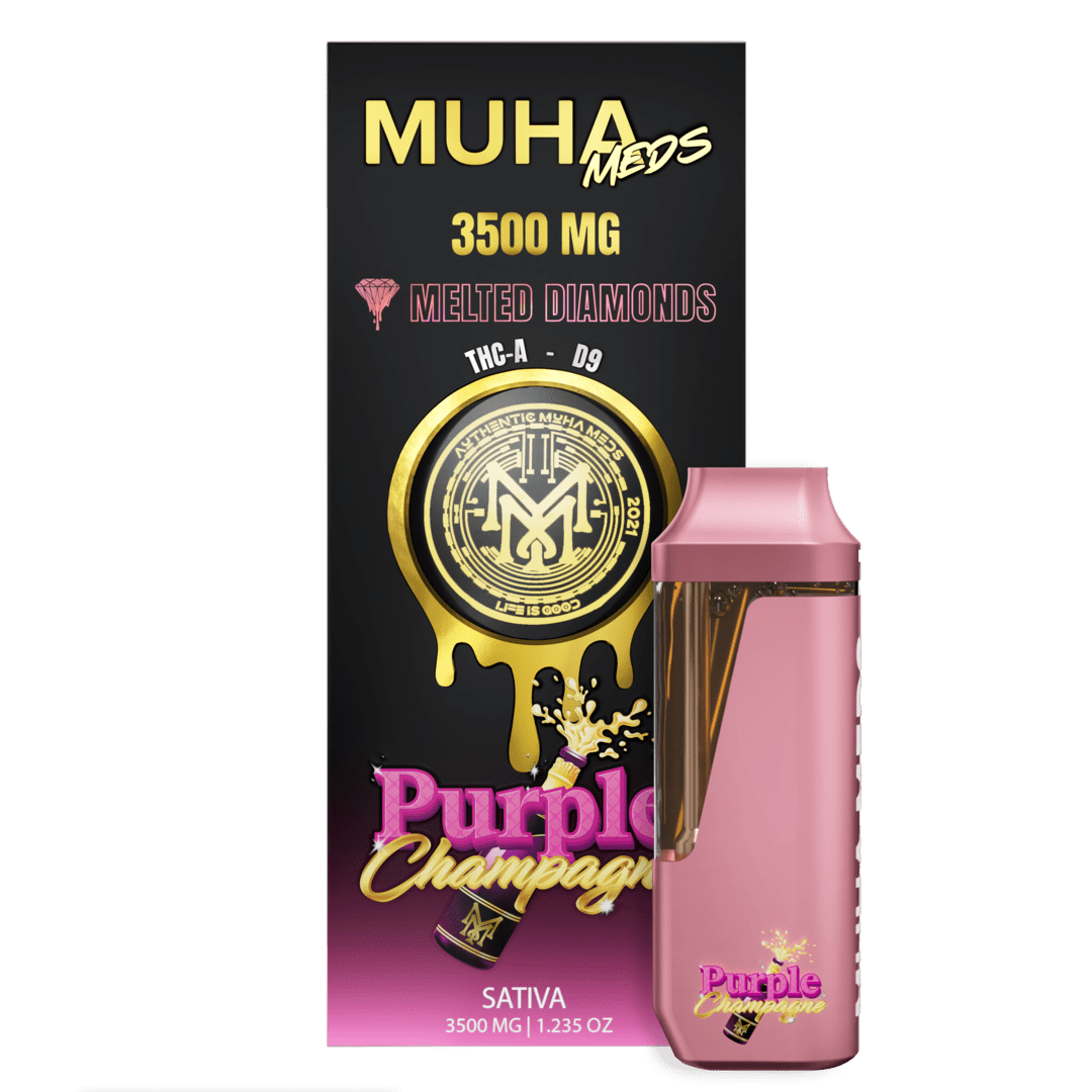 Melted Diamonds Purple Champagne – Premium THC Vape Purple Champagne