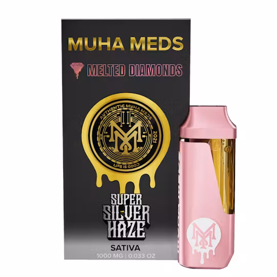 Super Silver Haze Melted Diamonds Disposable | Muha Meds Super Silver Haze Melted Diamonds Disposable